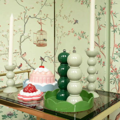 Addison Ross Bobbin Lacquer Salt or Pepper Mill Racing Green