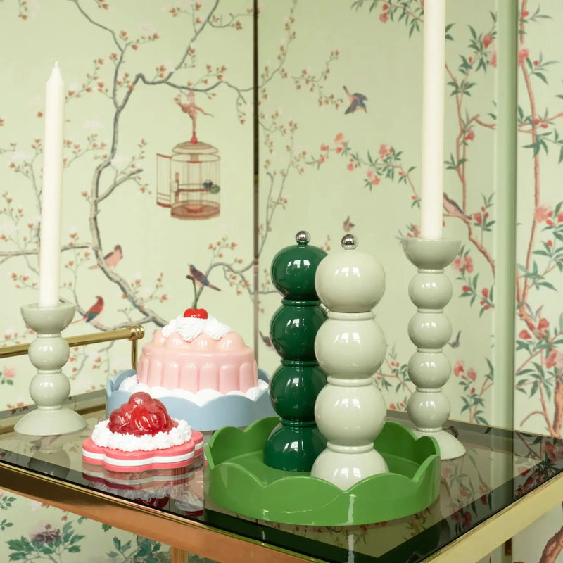 Addison Ross Bobbin Lacquer Salt or Pepper Mill Racing Green