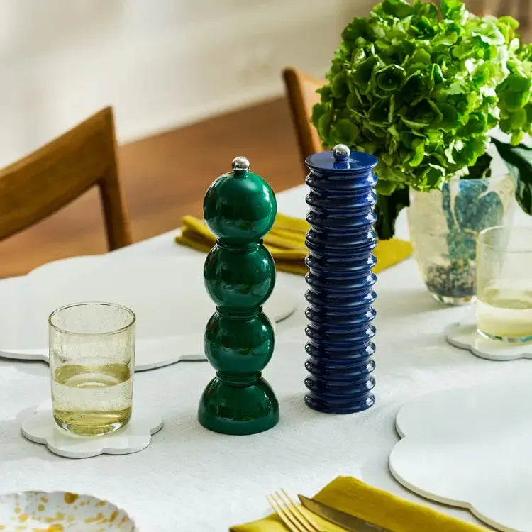 Addison Ross Bobbin Lacquer Salt or Pepper Mill Racing Green