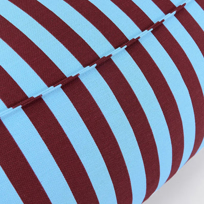 Nobodinoz Armchair Beanbag - Adult Size - Ziggy Burgundy Blue Stripes