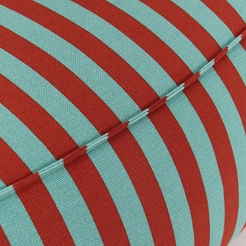 Nobodinoz Armchair Beanbag - Adult Size - Ziggy Red Teal Green Stripes