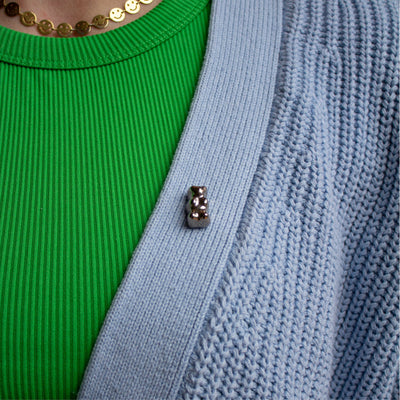 Aesthetic Studios Goldbear Pin Silver