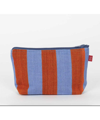 Afro Art Carla Toilet Bag Blue Brown Small