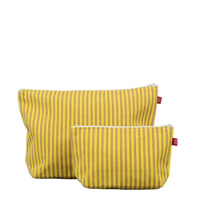 Afro Art Carla Toilet Bag Pink Yellow Small