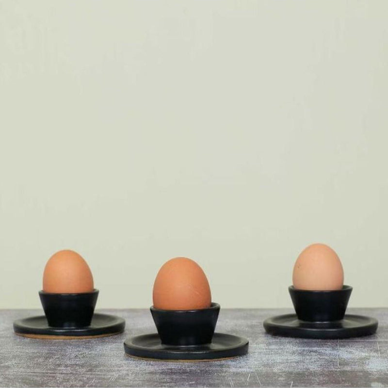 Afro Art Egg Holder Black (per stuk)