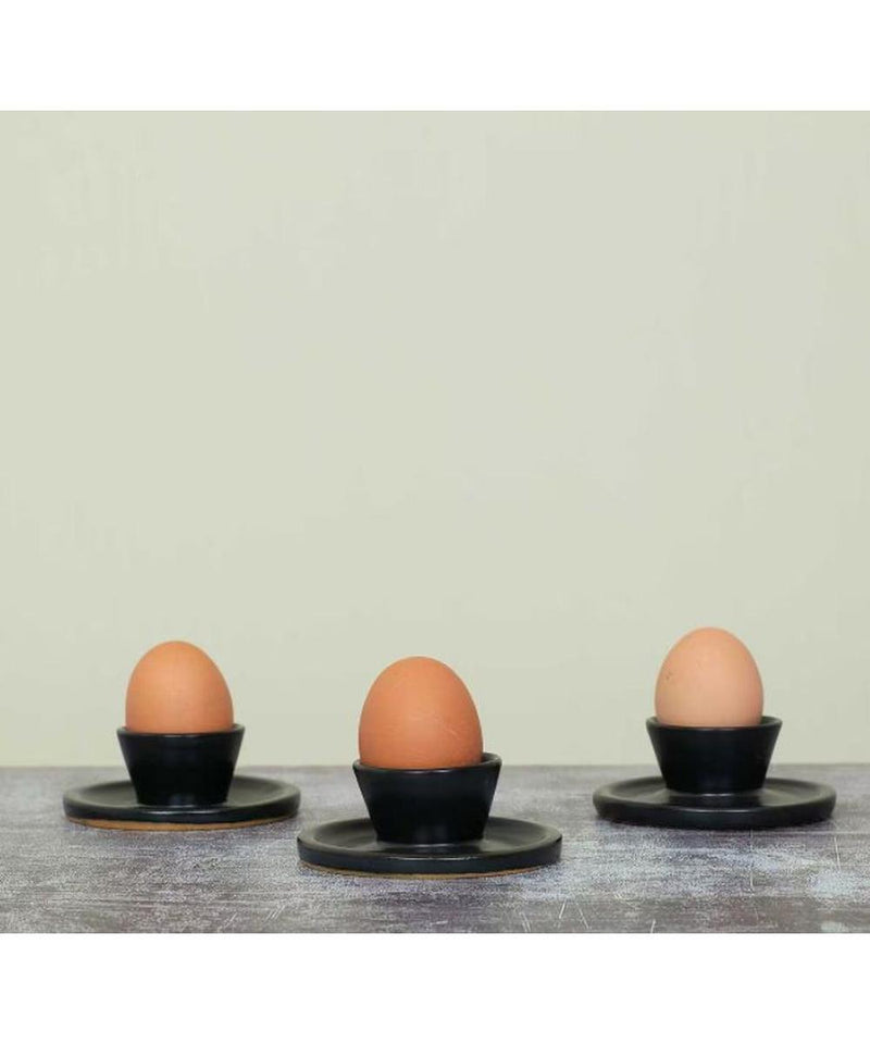 Afro Art Egg Holder Black