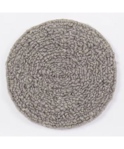 Afro Art Felt Curl Seat Cushion Grey