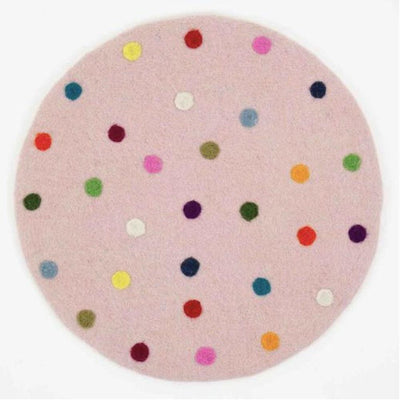 Afro Art Felt Dot Seat Pad Pink Multicolor - Studio Play