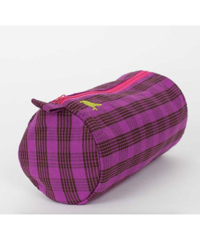 Afro Art Ruta Toilet Bag Purple Brown