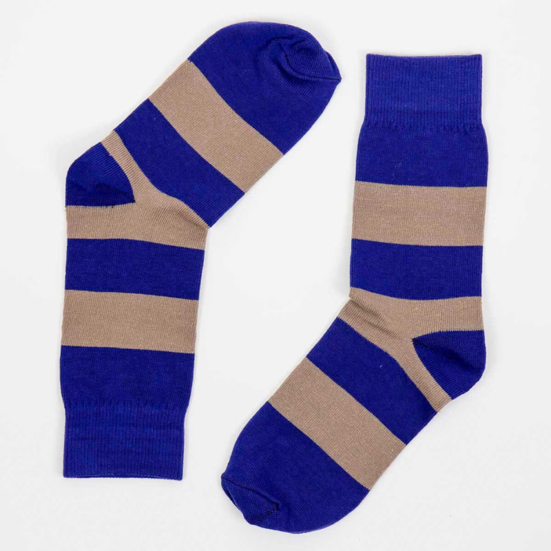 Afro Art Awoc Socks Blue Brown