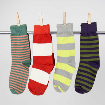 Afro Art Awoc Socks Red White