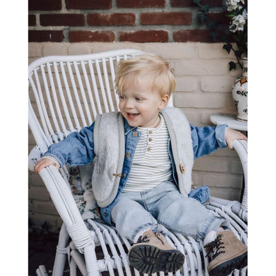 Alwero Bodywarmer Alpen Baby Lichtgrijs (Info productbeschrijving) - Studio Play