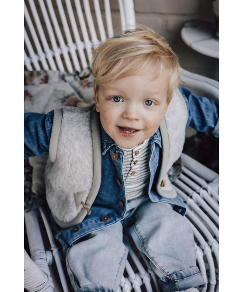 Alwero Bodywarmer Alpen Junior Lichtgrijs