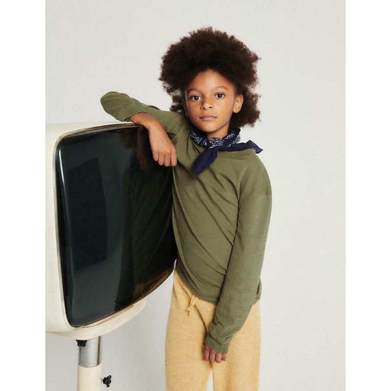 American Vintage Kids Gamipy T-shirt l/s Khaki Vintage
