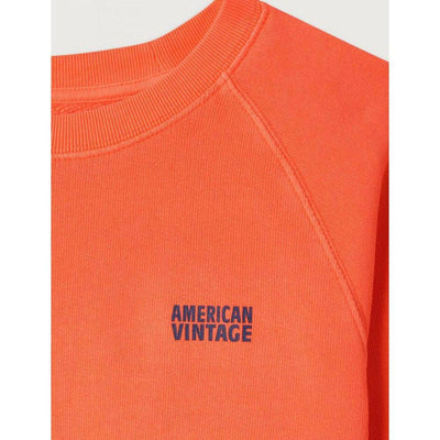 American Vintage Kids Izubird Sweatshirt Feu Fluo