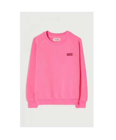 American Vintage Kids Izubird Sweatshirt Rose Fluo