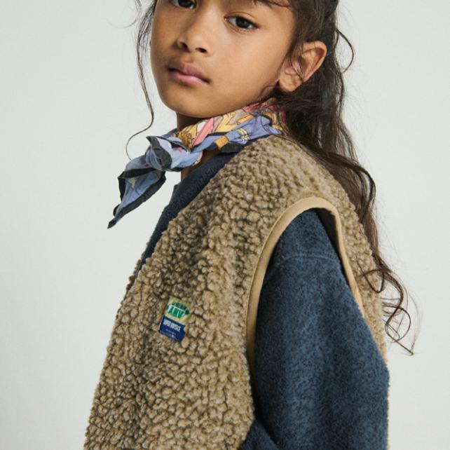 American Vintage Kids Jacket Hoktown Muscade Chine