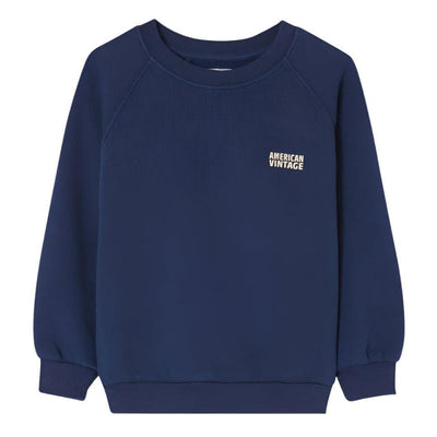 American Vintage Kids Sweater Izubird Vintage Navy - Studio Play