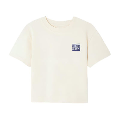 American Vintage Kids Ykobow T-shirt Ecru