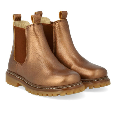 Angulus Chunky Chelsea Boot Bronze/Shiny Cognac