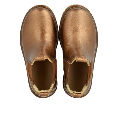 Angulus Chunky Chelsea Boot Bronze/Shiny Cognac