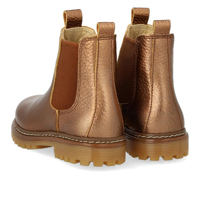 Angulus Chunky Chelsea Boot Bronze/Shiny Cognac