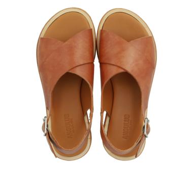 Angulus Cross Sandal Buckle Tan
