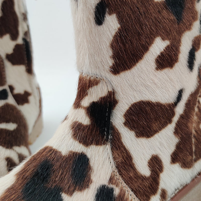 Angulus High Chafted Boot In Pony Fur