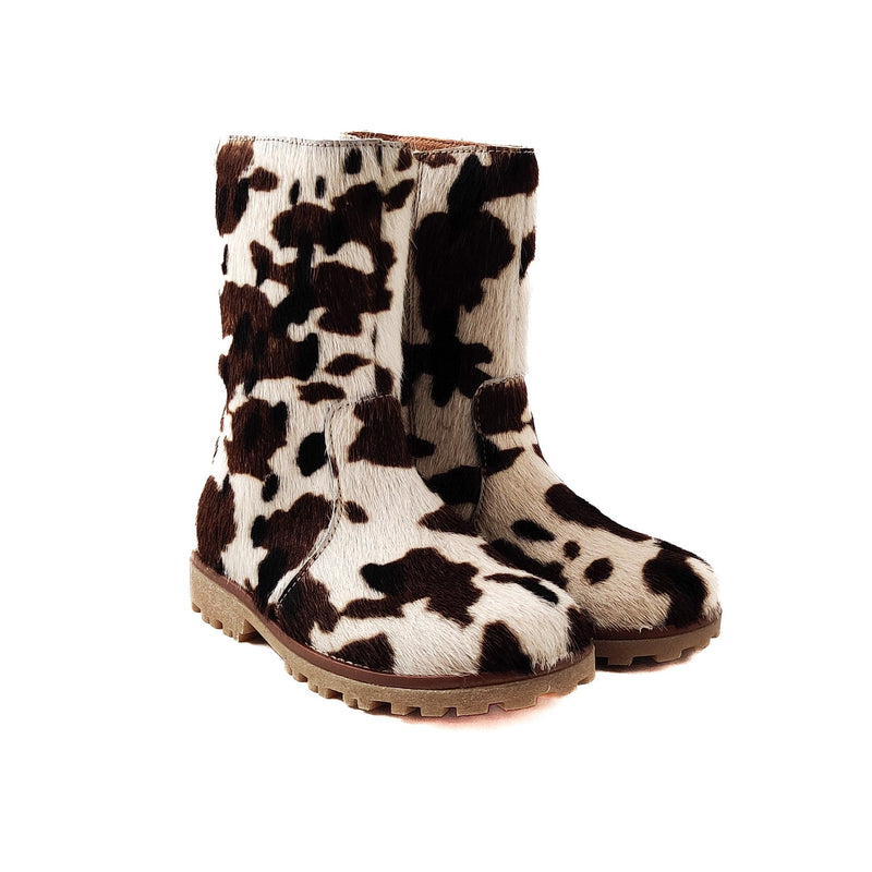 Angulus High Chafted Boot In Pony Fur