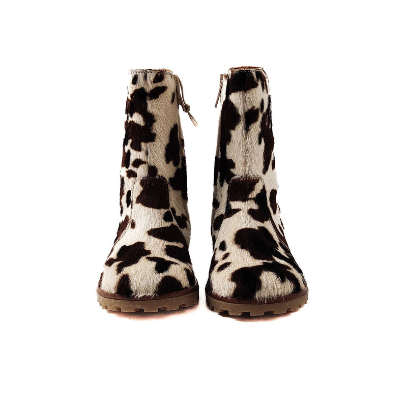 Angulus High Chafted Boot In Pony Fur