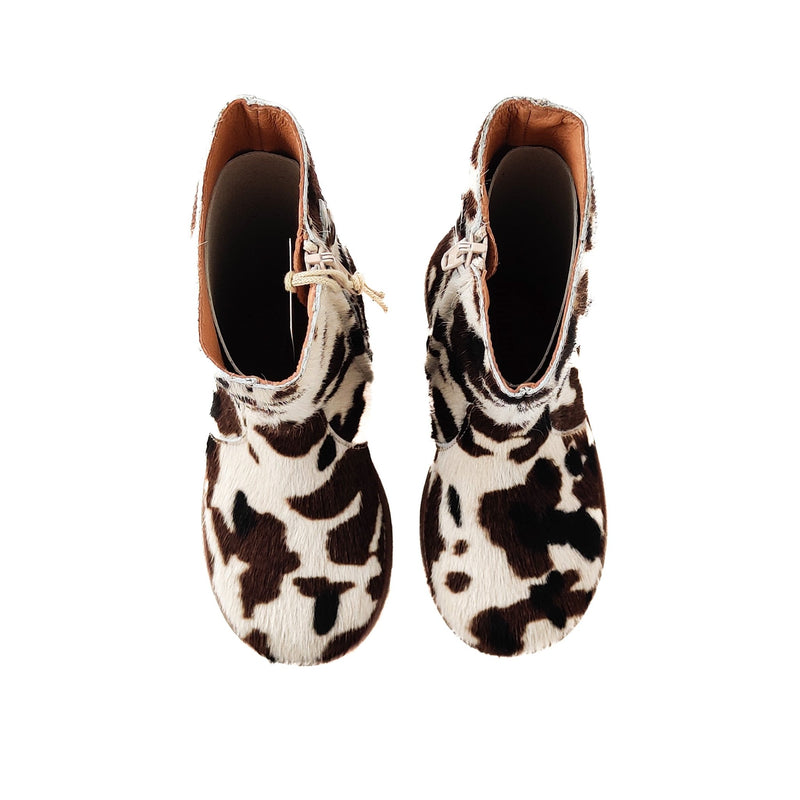 Angulus High Chafted Boot In Pony Fur