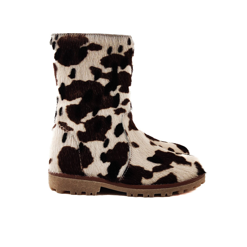 Angulus High Chafted Boot In Pony Fur