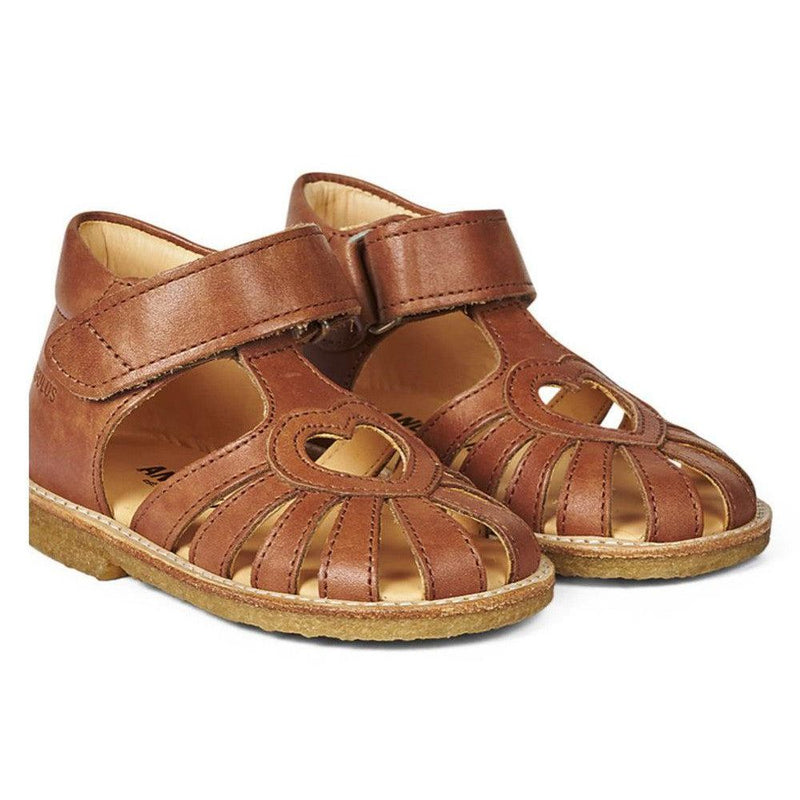 Angulus Starter Sandal Velcro Closure Cognac
