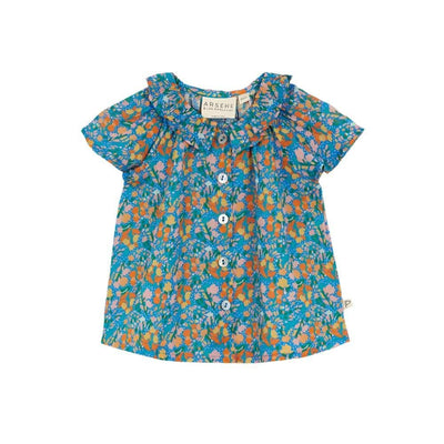 Arsène et les pipelettes Baby Blouse Florentine Flowers Blue - Studio Play