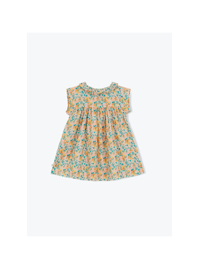 Arsène et les pipelettes Baby Dress Floane Flowers Ecru