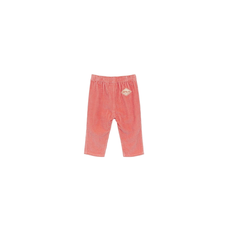 Arsène et les pipelettes Baby Gawen Velour Pant Bubble Gum