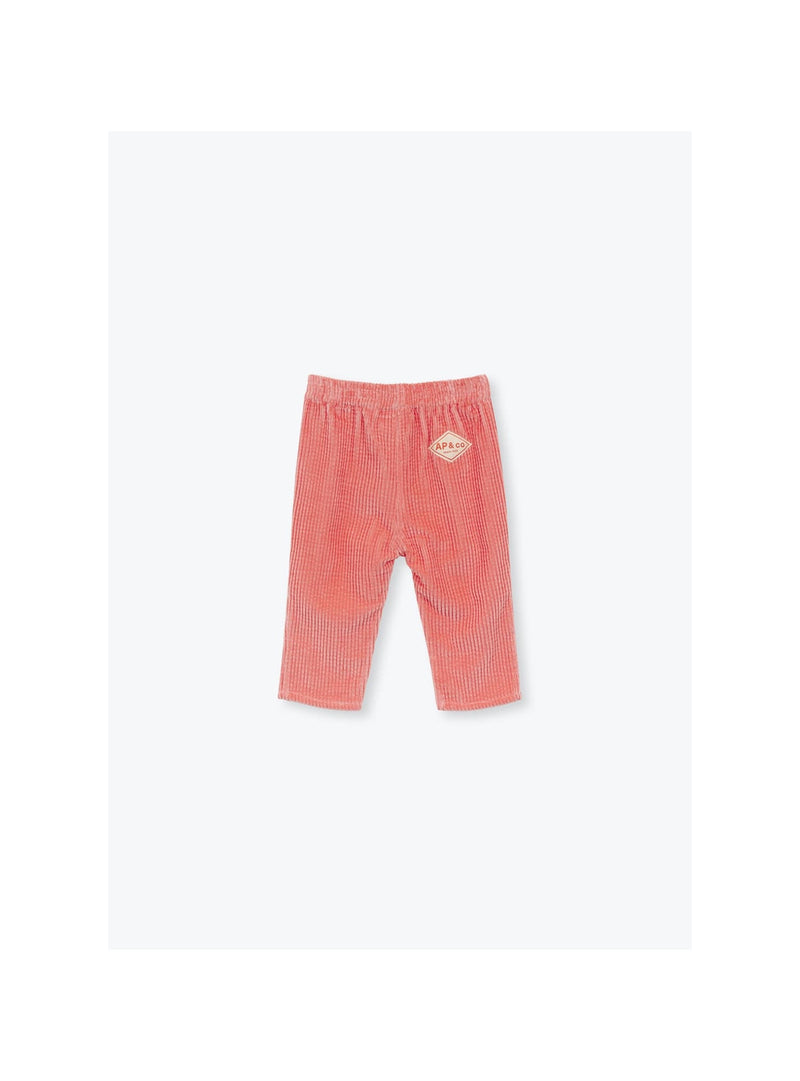 Arsène et les pipelettes Baby Gawen Velour Pant Bubble Gum - Studio Play