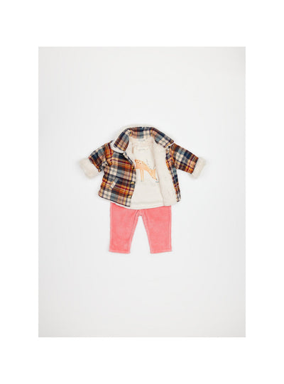 Arsène et les pipelettes Baby Gawen Velour Pant Bubble Gum - Studio Play