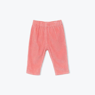 Arsène et les pipelettes Baby Gawen Velour Pant Bubble Gum