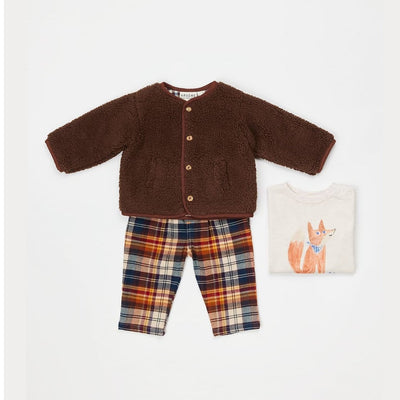 Arsène et les pipelettes Baby Gisberte Jacket Sherpa Vichy