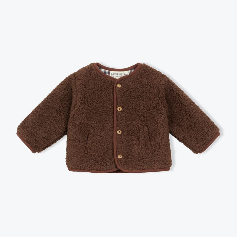 Arsène et les pipelettes Baby Gisberte Jacket Sherpa Vichy