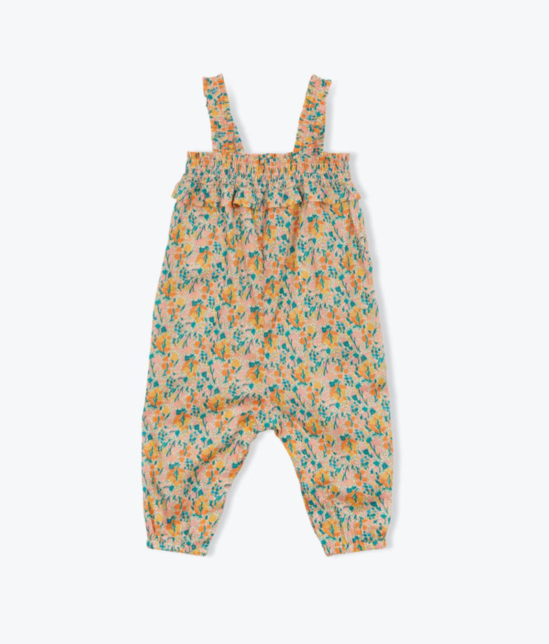 Arsène et les pipelettes Baby Jumpsuit Folie Flowers Ecru