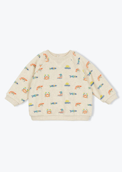 Arsène et les pipelettes Baby Sweatshirt Felicien Fish