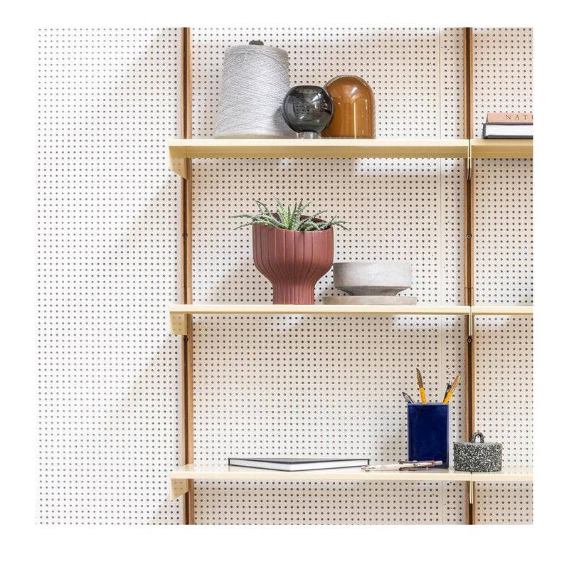 Atelier Belge Modul Shelf 60 Light Ivory + Optie American Walnut