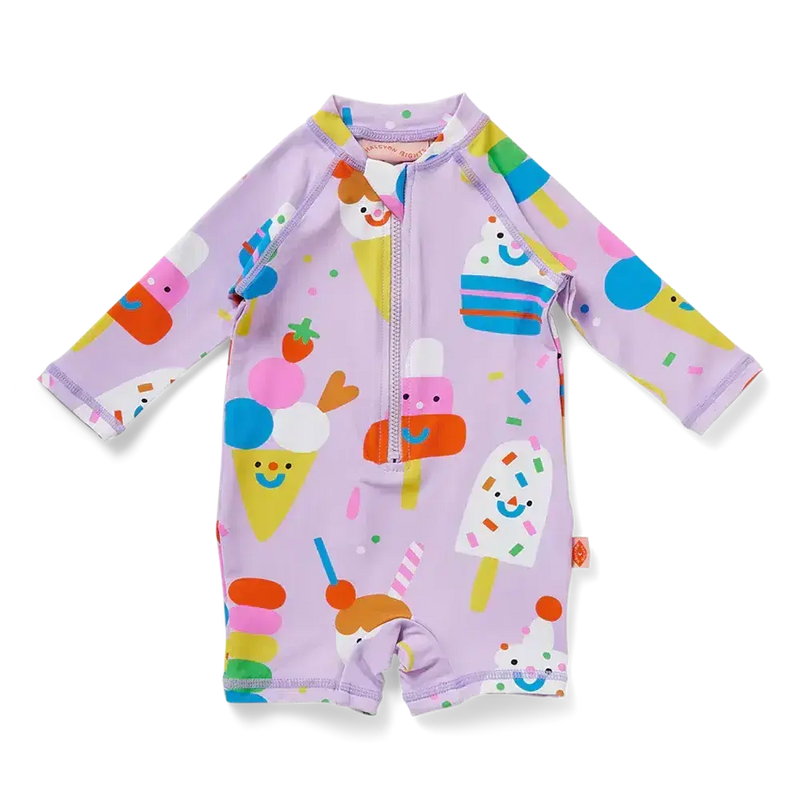Halcyon Nights Baby Long Sleeve Rash Suit Sundae Fun Day