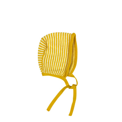 Bayiri Baby Bonnet Snail/Stripes Frog Gold/Milk