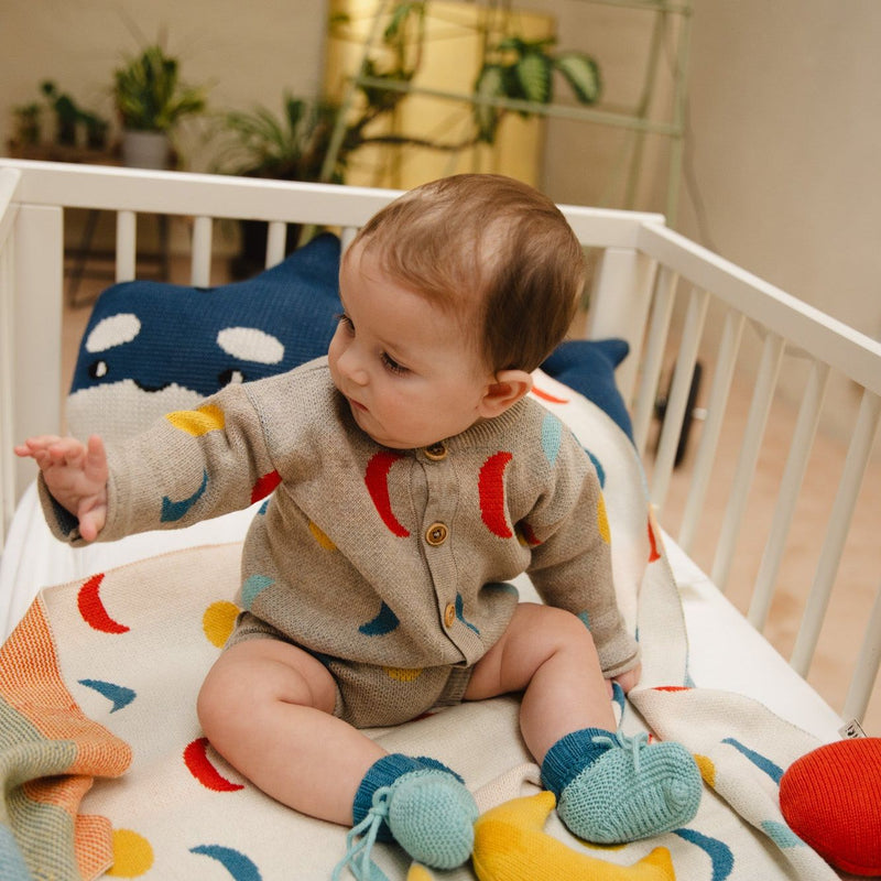 Bayiri Baby Cardigan Moon Phase