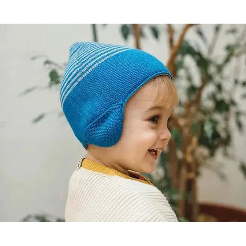 Bayiri Baby Reversible Snail Hat Galaxy Blue & Gray