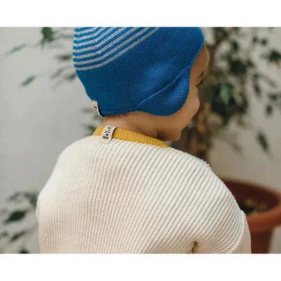 Bayiri Baby Reversible Snail Hat Galaxy Blue & Gray