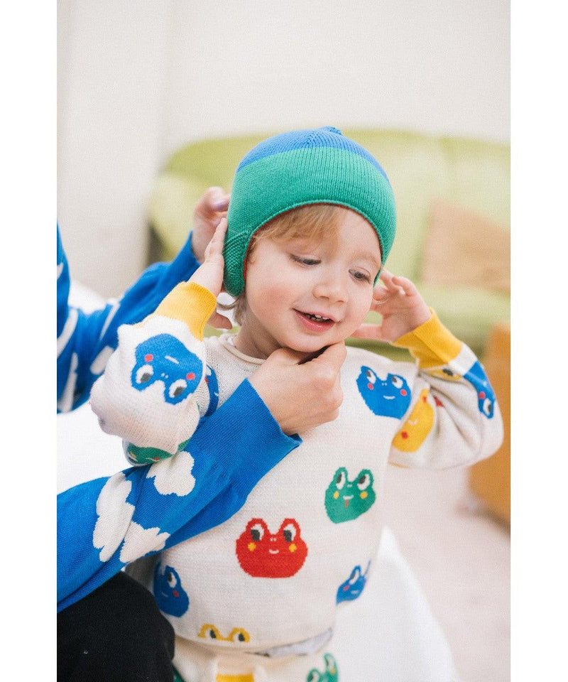 Bayiri Reversible Snail Hat Galaxy Blue & Green
